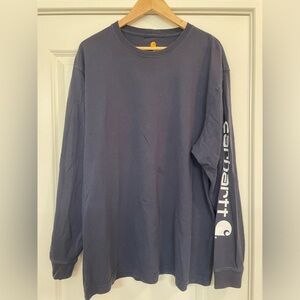 Carhartt Dark Blue Original Fit Long Sleeve Shirt
